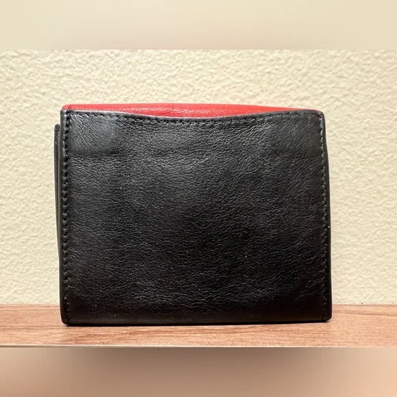 Celine Mini Coin Purse Red and Black (Vintage)